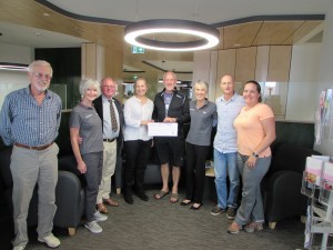 presentation of our $10,000 cheque to the Andrew Love Centre